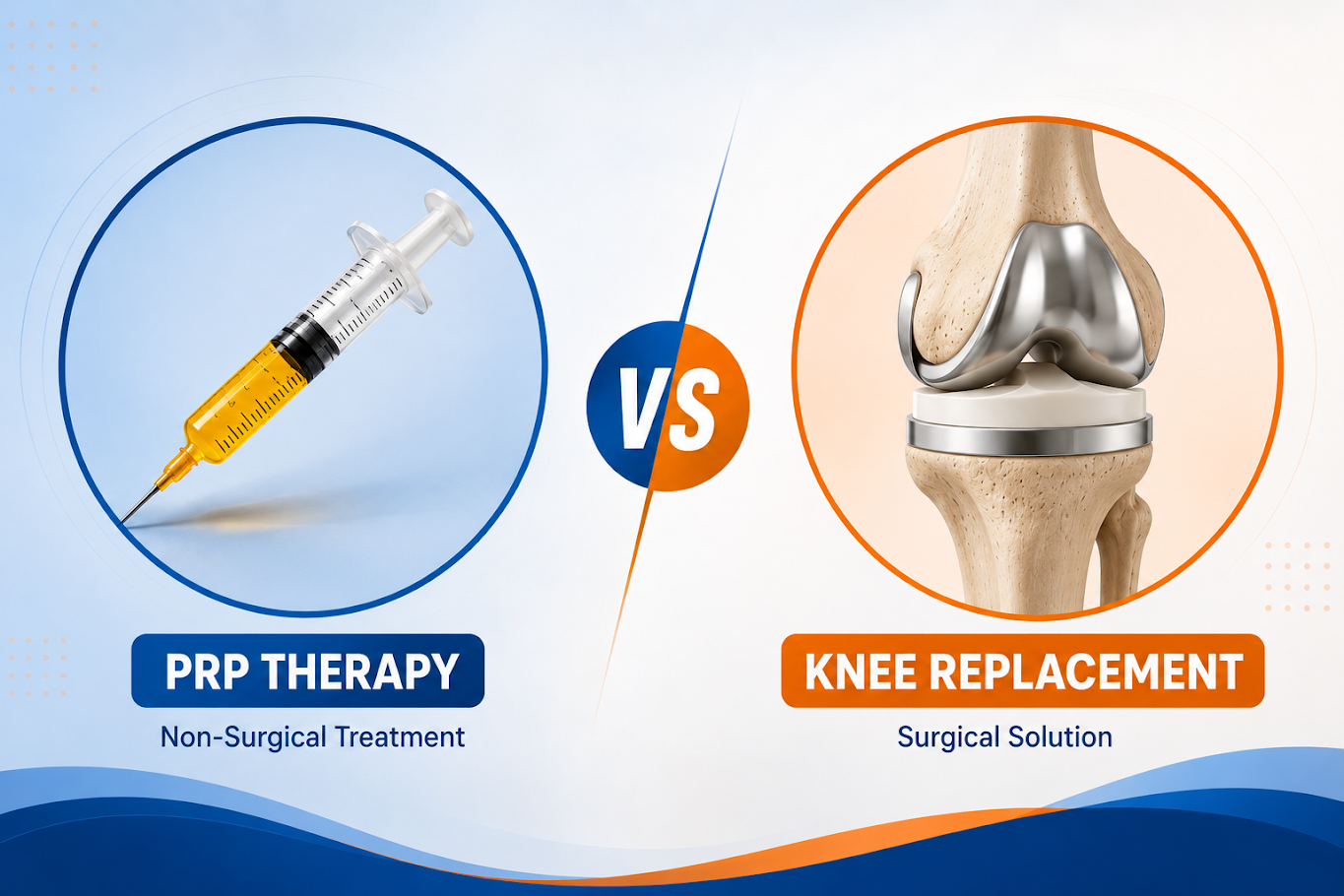 PRP injection procedure for knee pain treatment